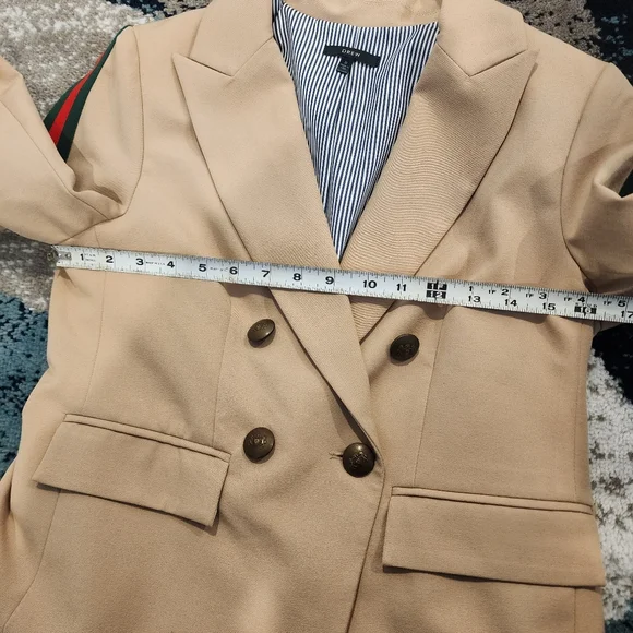 DREW Tai-ribbon Blazer in Khaki Size Small Contemporary Career Work Camel - Picture 13 of 16
